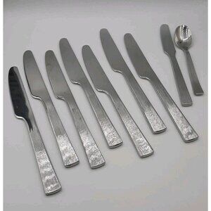 Gourmet Settings Wheat Glossy 18/10 Dinner Knives Butter knife Sugar Spoon